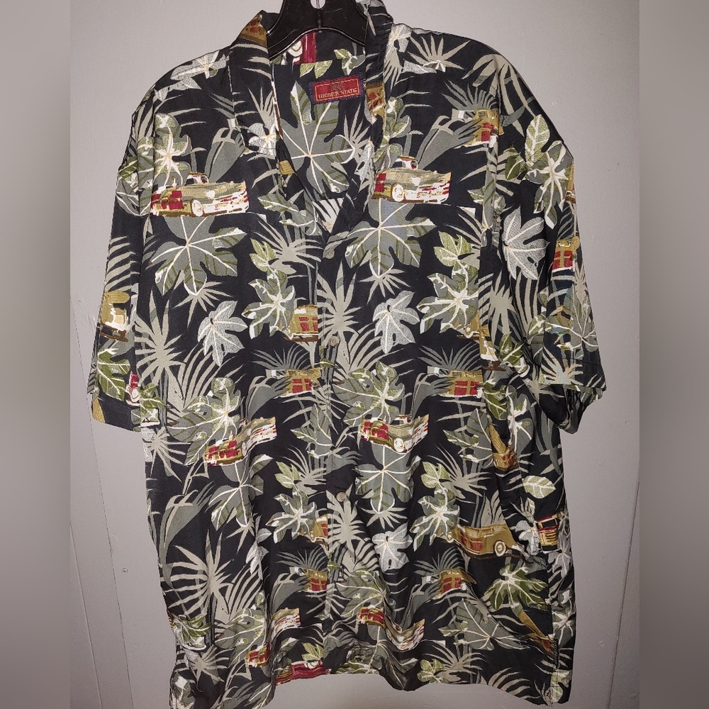 Higher State Brand Size XL Hawaiian Shirt Pre-owned Classic Cars
